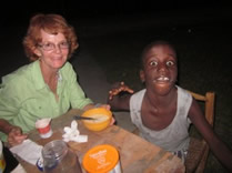 Ti Luc and Karen at the Cookout